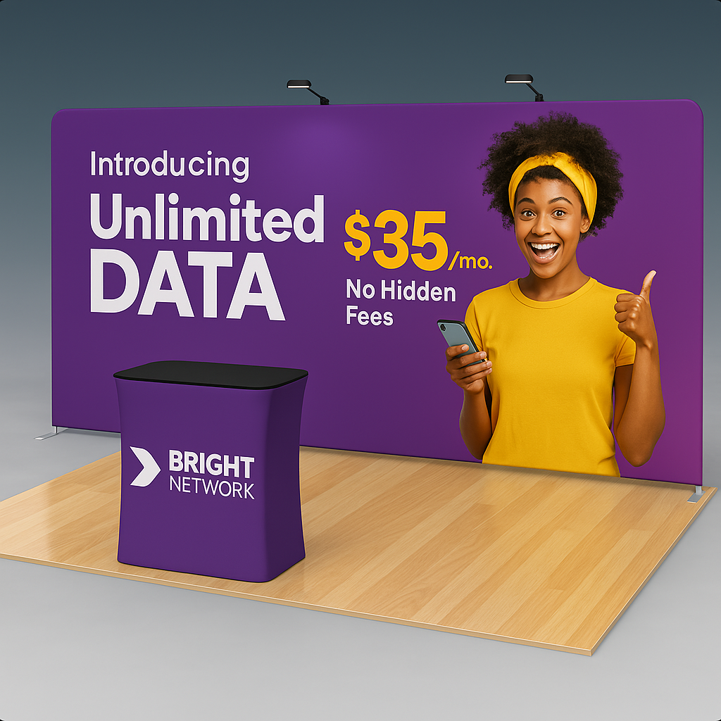 20 Foot Straight Booth Bundle