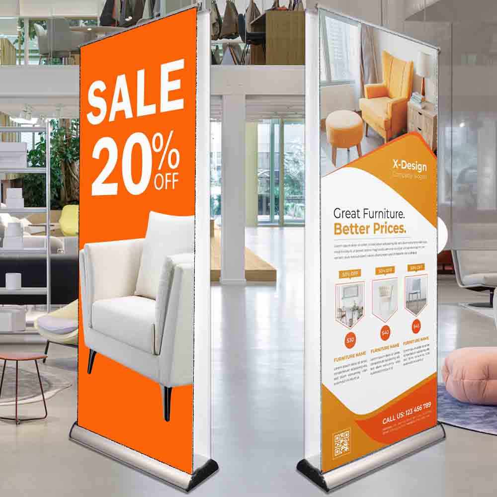 Double Sided Retractable Banner Stand