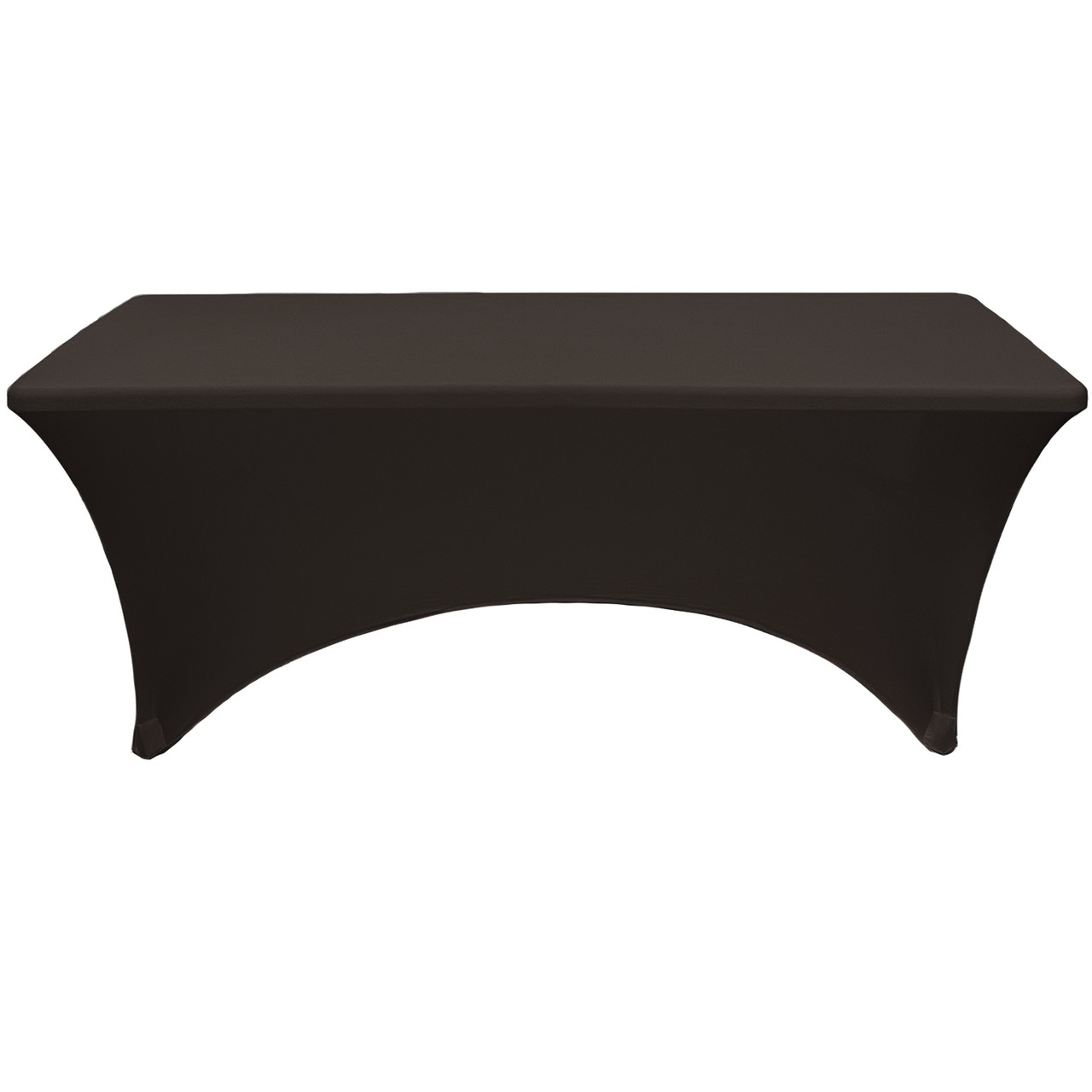 Solid Black Stretch Table Throw